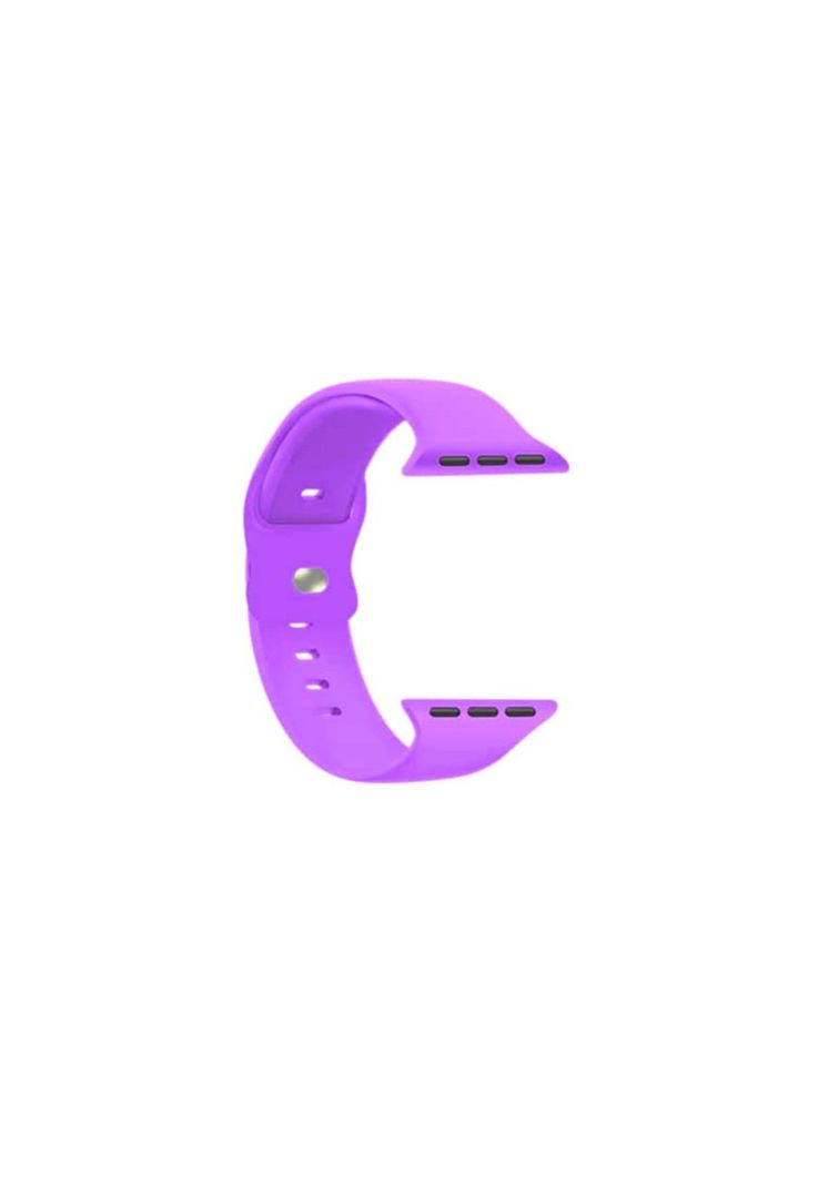 Correa Apple Watch Silicona Violeta Claro M/L 38x40x41 MM-1
