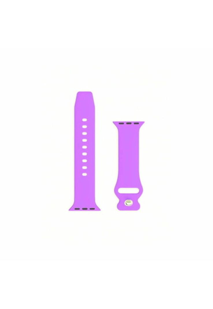 Correa Apple Watch Silicona Violeta Claro M/L 38x40x41 MM-2