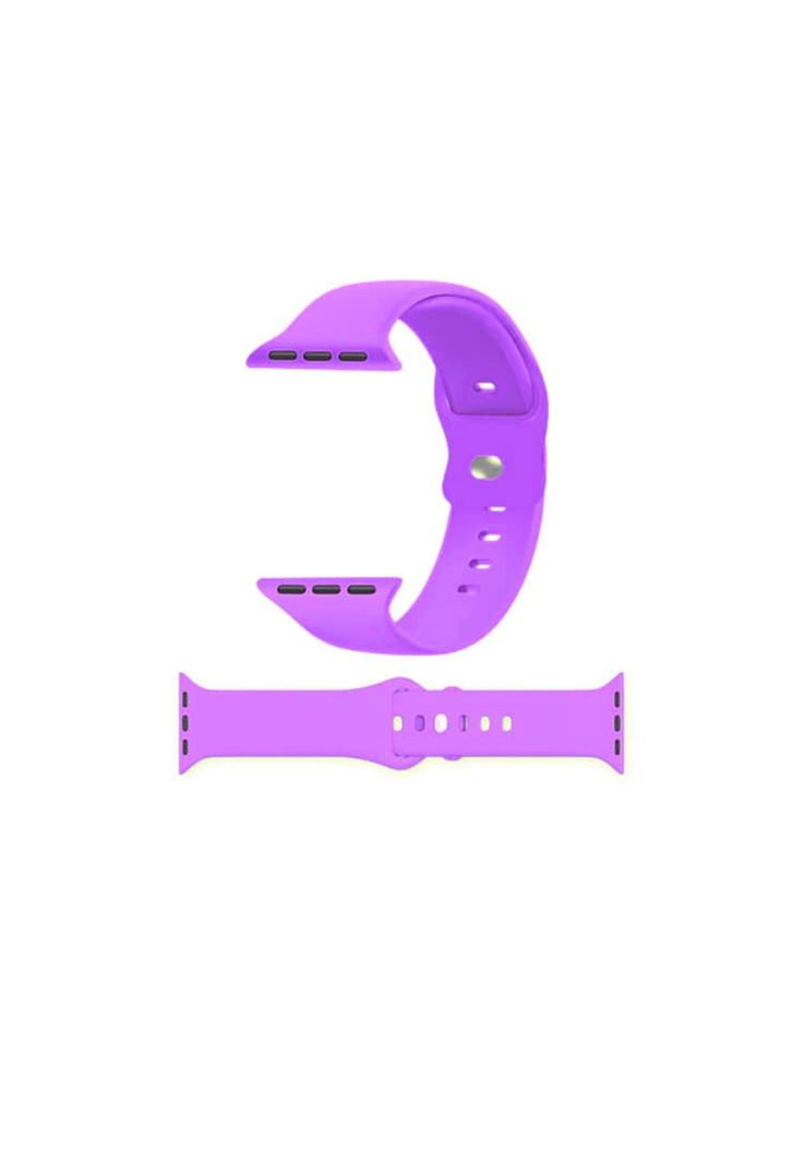 Correa Apple Watch Silicona Violeta Claro M/L 38x40x41 MM-3
