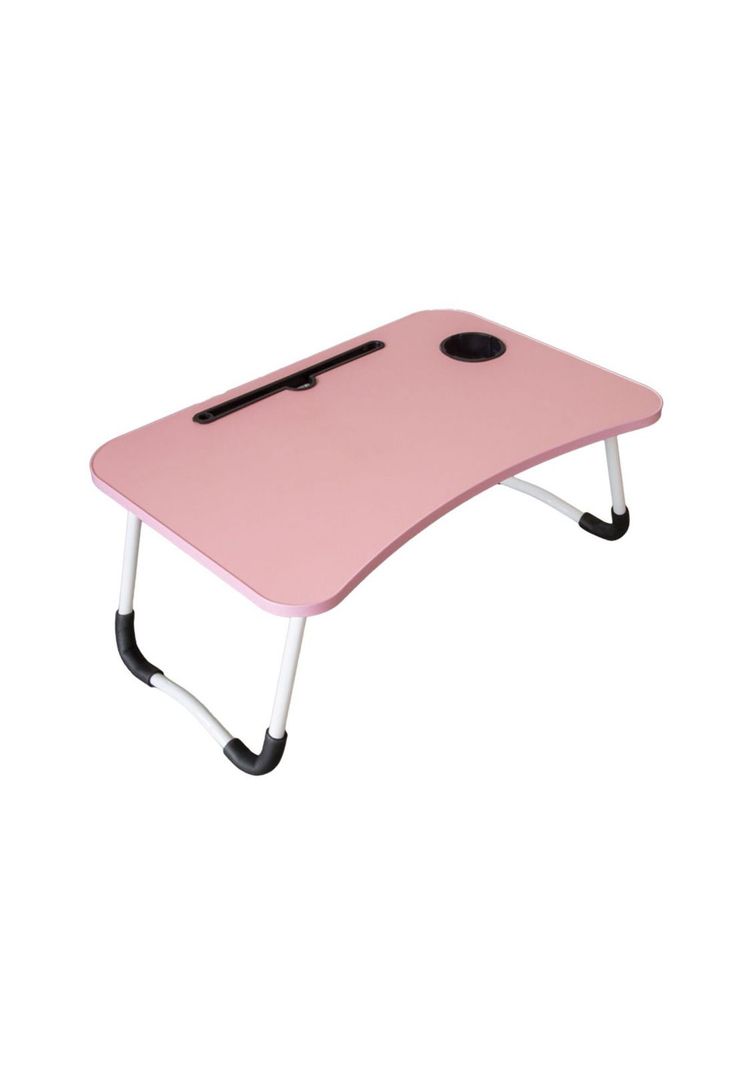 Bandeja Mesa Madera Notebook Posa Vaso Rosada-0