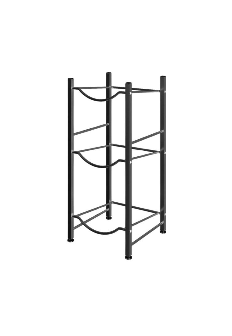 Organizador Estante Rack 3 Botellones Agua 20 L Negro-0