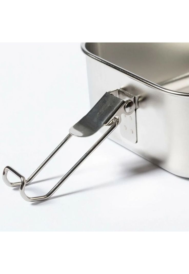 Contenedor Tupper Hermético Doble Acero Inox. Bambú Vinckers 940 ML-4