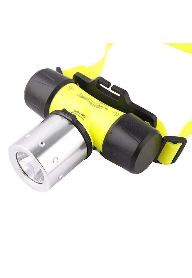 Linterna Frontal Profesional Buceo Verde-2
