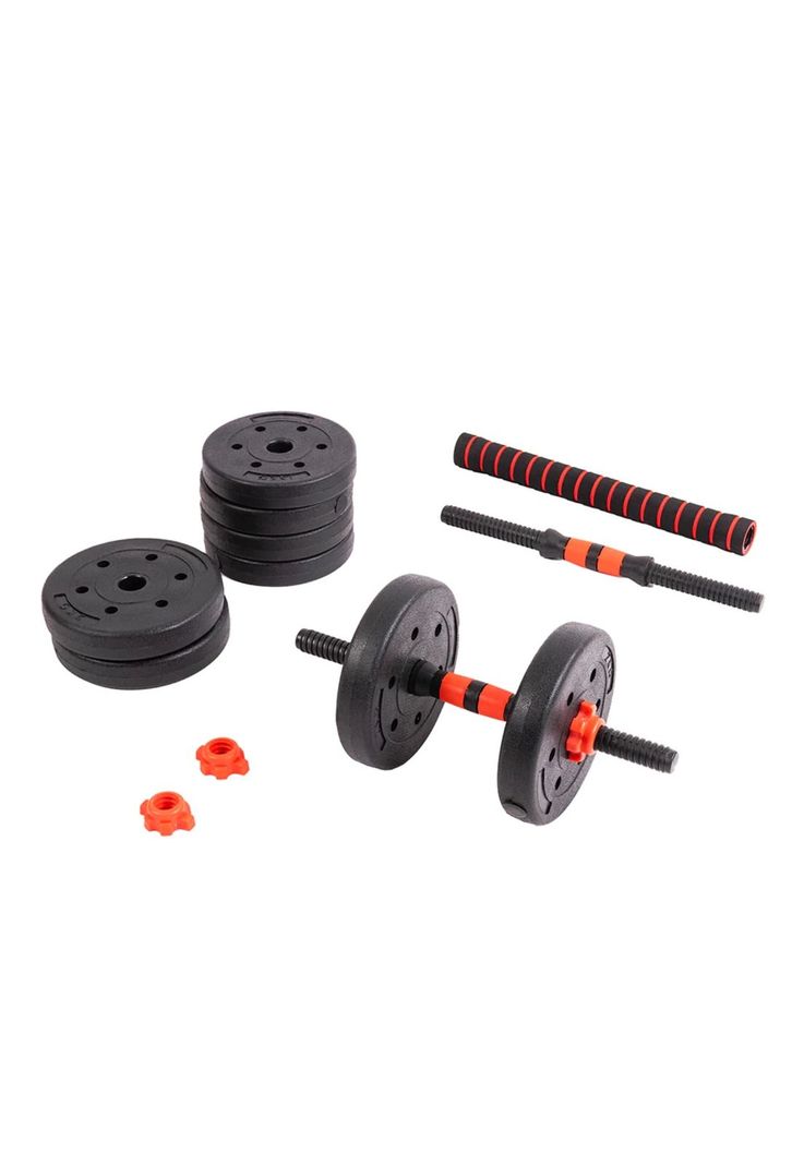 Set Mancuernas Barra Armable Ajustable Profesional 10 KG-3