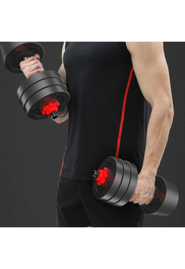 Set Mancuernas Barra Armable Ajustable Profesional 10 KG-6