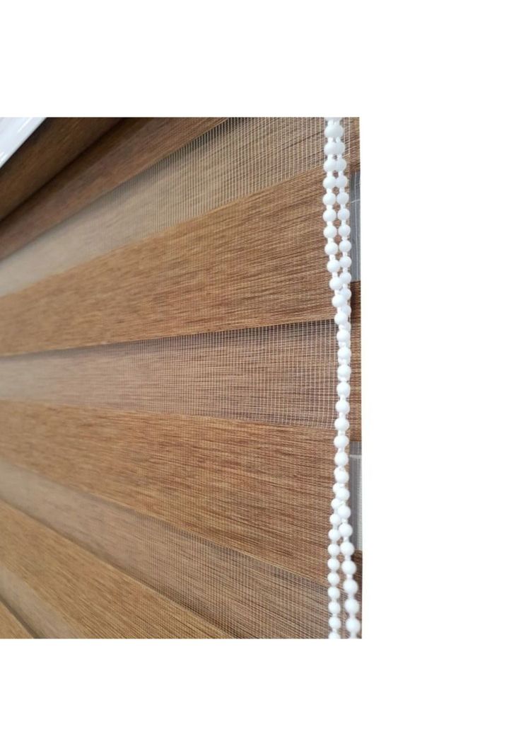 Cortina Roller Dúo Madera Café 60x220 CM-2