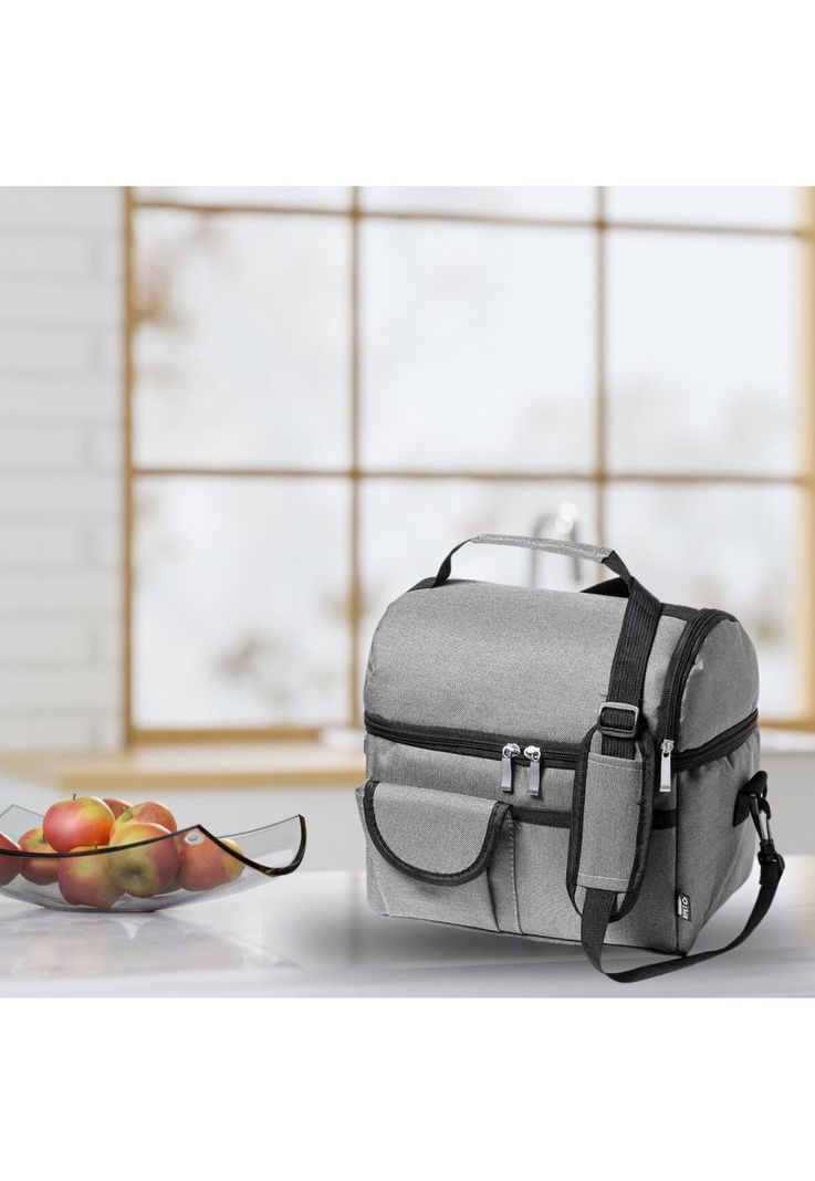 Bolso Cooler 25x24x15 CM Gunnur Gris-4