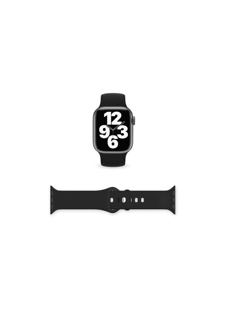 Correa Apple Watch Silicona Negro M/L 42x44x45 MM-2