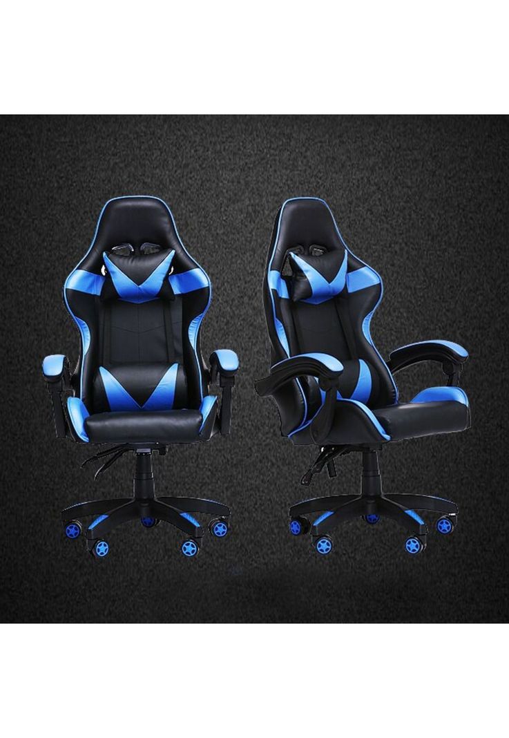 Silla Gamer Profesional Oficina Azul-5