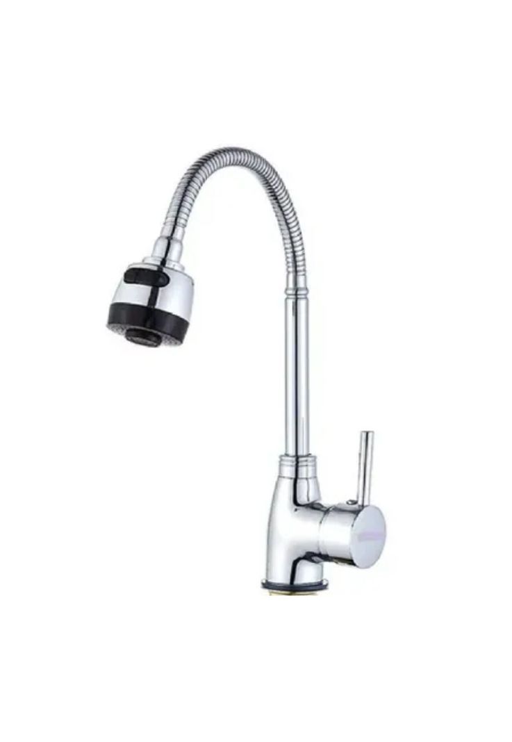 Llave Lavaplatos Monomando Cuello Flexible Difusor Agua-0