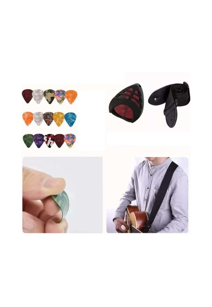 Kit 66 Accesorios Guitarra Acústica Cuerdas-2