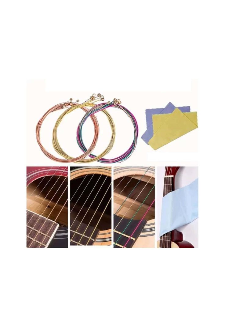 Kit 66 Accesorios Guitarra Acústica Cuerdas-4
