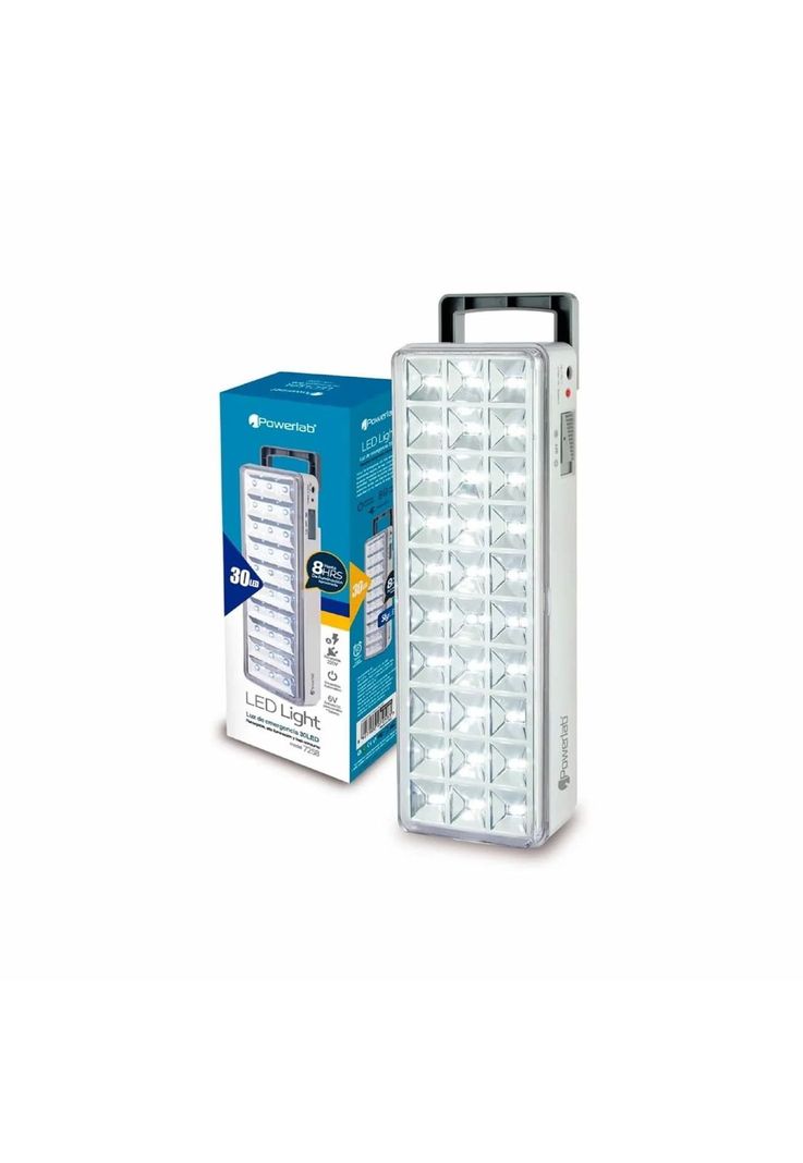 Lámpara Emergencia Powerlab 7258 LED Batería Recargable 5 Watt Blanco-2
