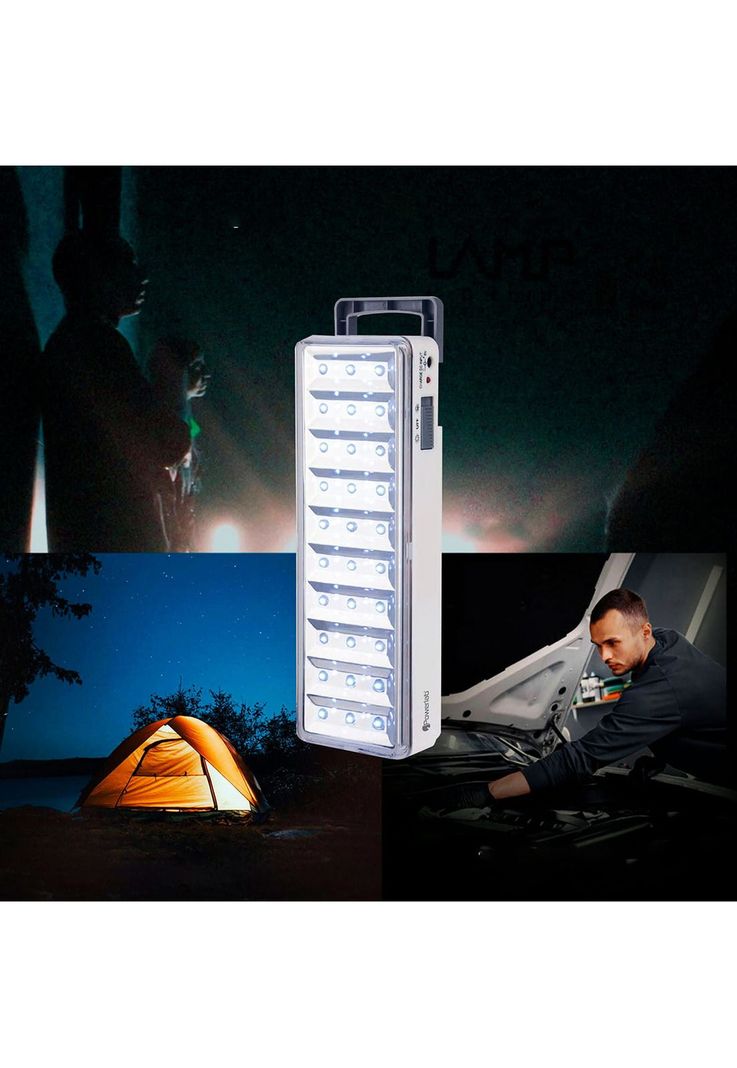 Lámpara Emergencia Powerlab 7258 LED Batería Recargable 5 Watt Blanco-4
