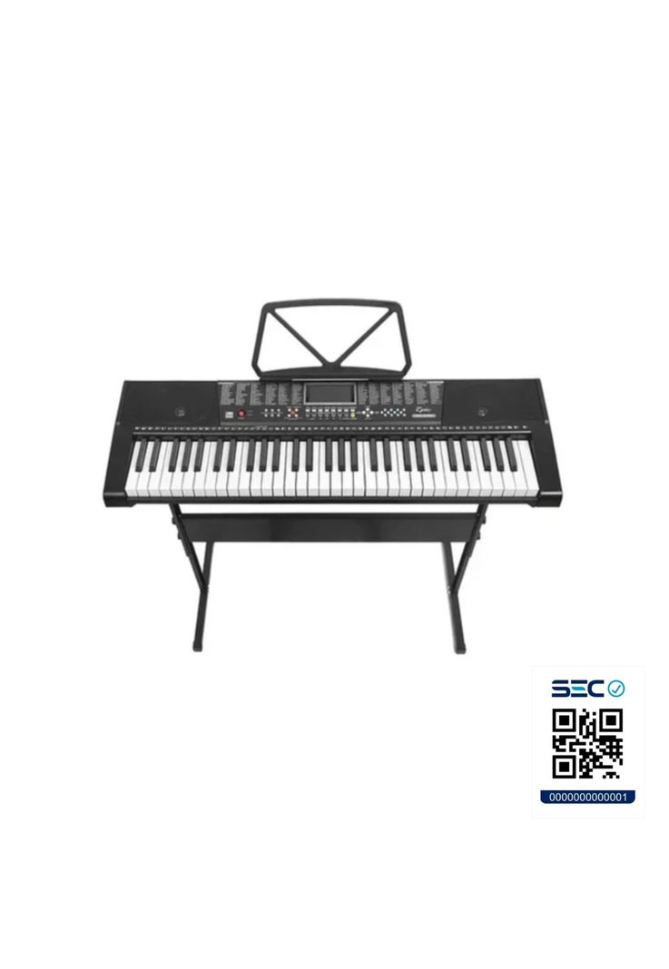Teclado Piano Electrónico Musical 61 Teclas + Funda + Atril-3