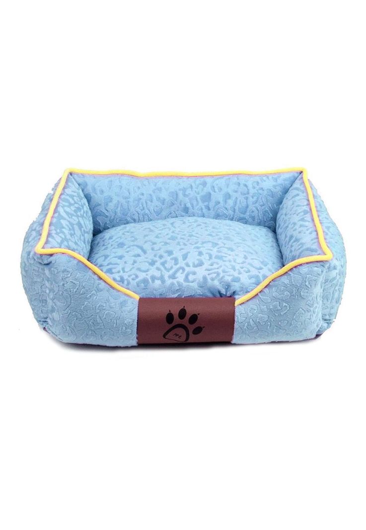 Cama Mascota Ultrasuave Gato Perro 56x46 CM Colchón Celeste-0