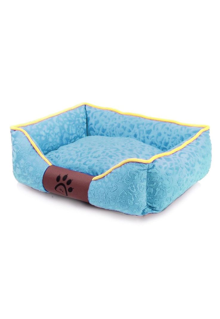 Cama Mascota Ultrasuave Gato Perro 56x46 CM Colchón Celeste-1