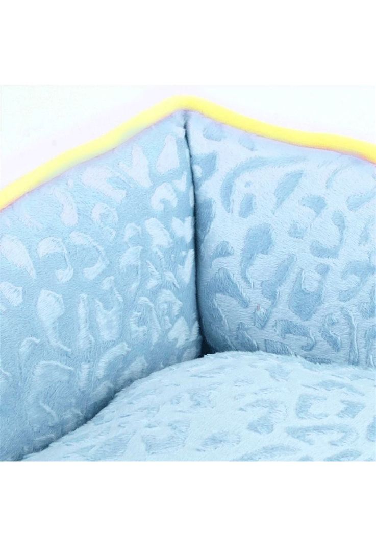 Cama Mascota Ultrasuave Gato Perro 56x46 CM Colchón Celeste-3