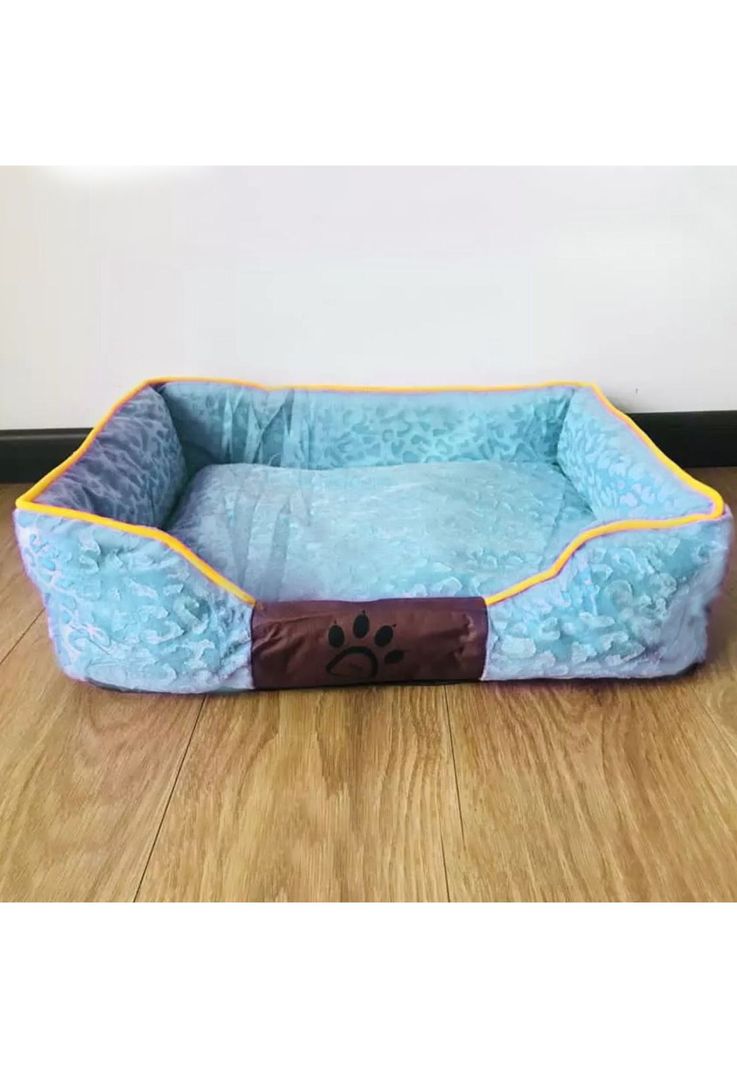 Cama Mascota Ultrasuave Gato Perro 56x46 CM Colchón Celeste-4
