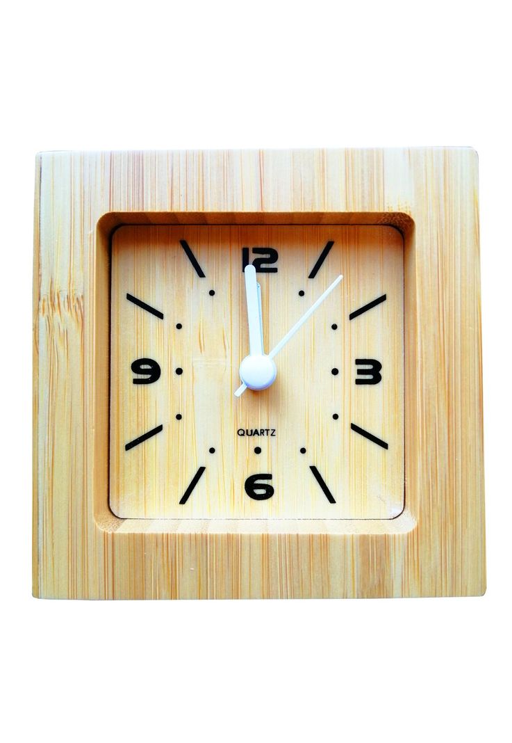 Reloj Despertador Bambú Ecológico-0