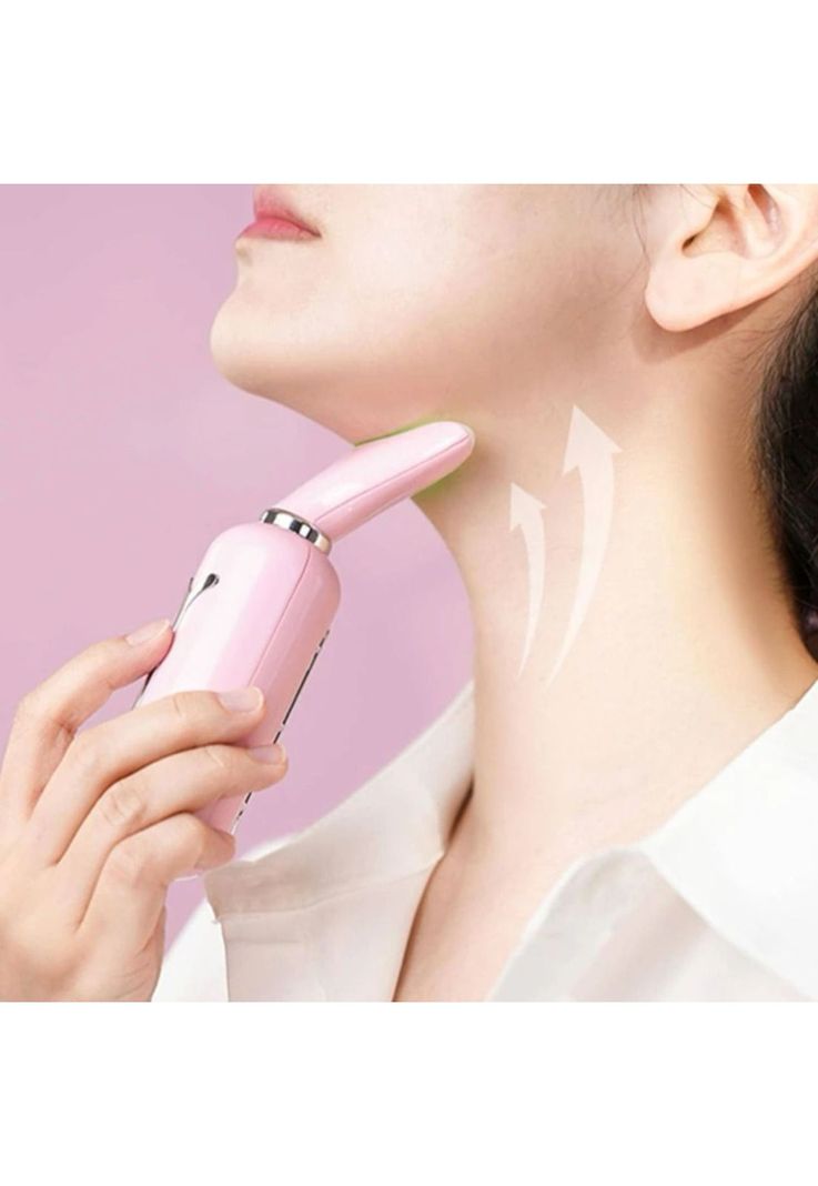 Masajeador Reductivo SkinCare Cuello Rostro Ultrasónico Rosado-4