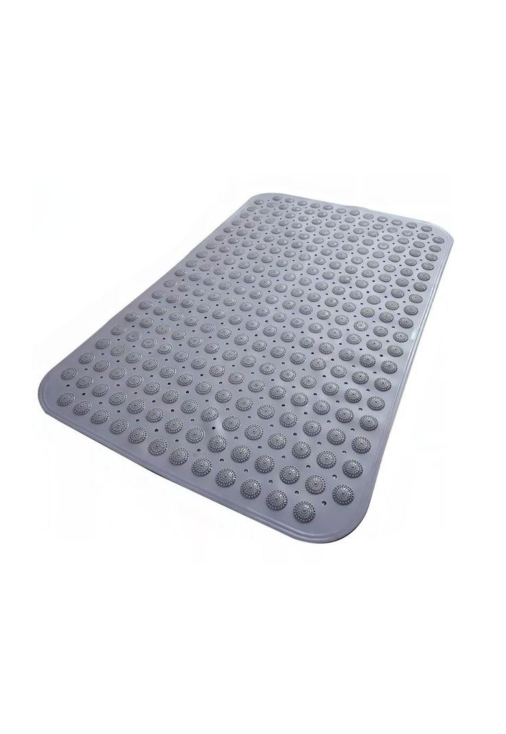 Tapete Alfombra Goma Antideslizante Piso Ducha Baño Gris-0