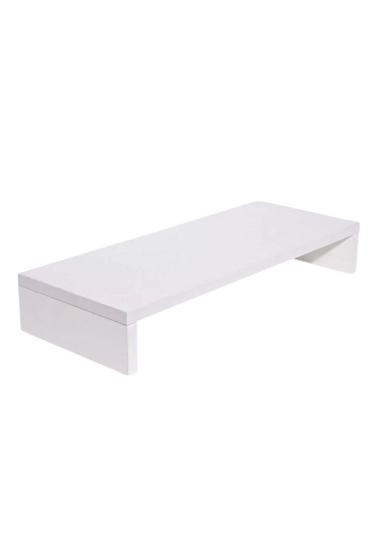 Organizador Escritorio Alzador Monitor Madera Blanco 49.8x8x20 CM-0