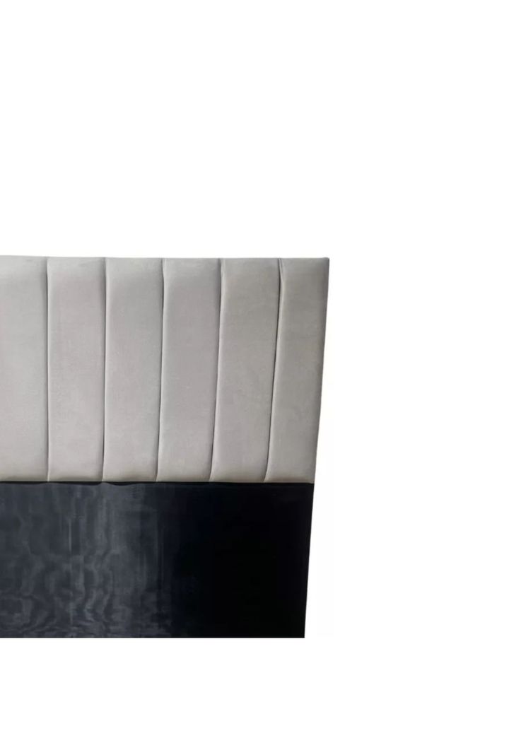 Respaldo 2 Plazas Piso Capitone Premium 150x140 CM Gris Claro Felpa Lineal-2