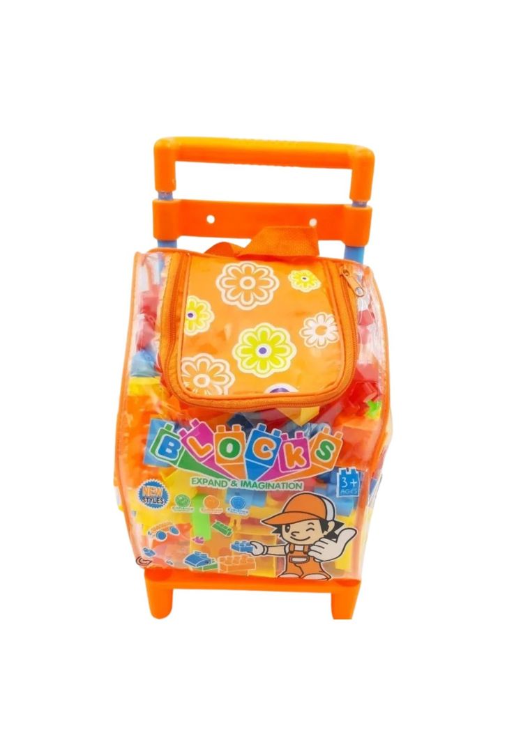 Maleta Infantil Niños Juegos Lego 85 piezas-0