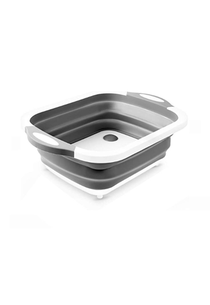 Tabla Cortar 3 En 1 Silicona Plegable Drenaje Cocina-0
