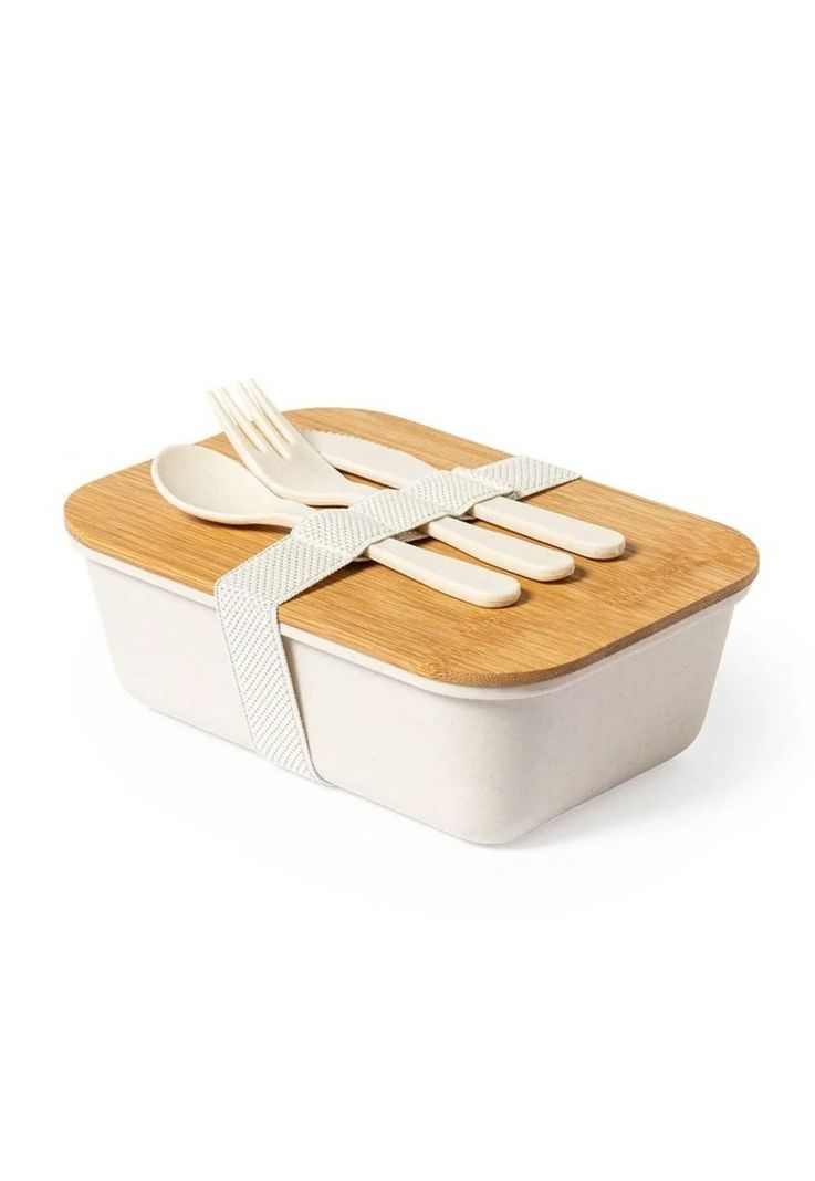Set Bolso Cooler Tupper Hermético Cubiertos PP Bambú Parum 1000 ML-2