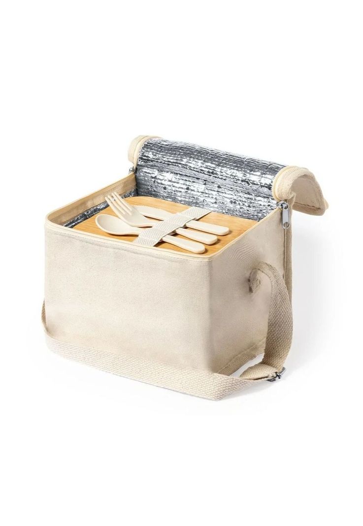 Set Bolso Cooler Tupper Hermético Cubiertos PP Bambú Parum 1000 ML-6