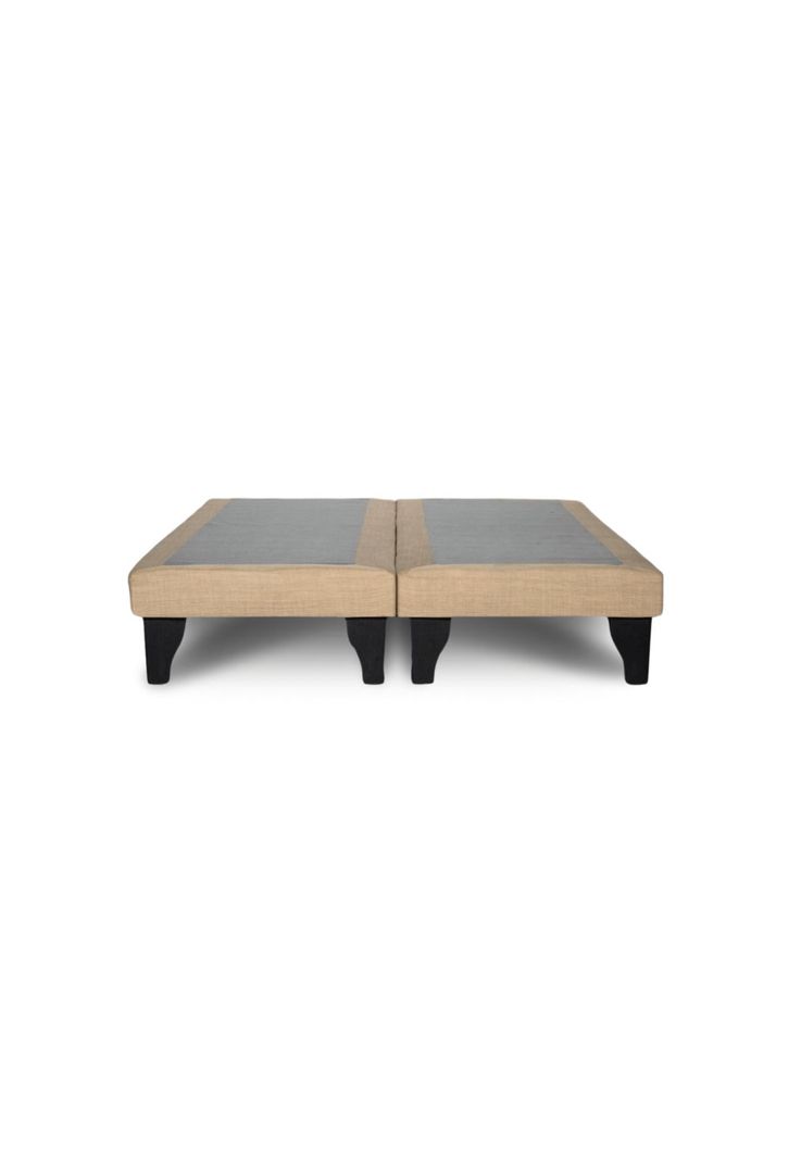 Base Dividida Cama Europea Super King 200x200 CM Beige Felpa-1