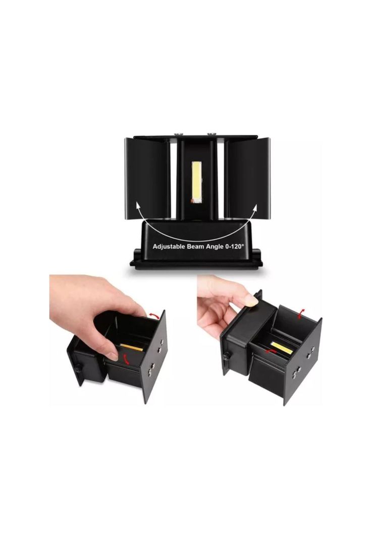 Aplique Foco Luz Cálida Pared LED Exterior 10x10 CM-3
