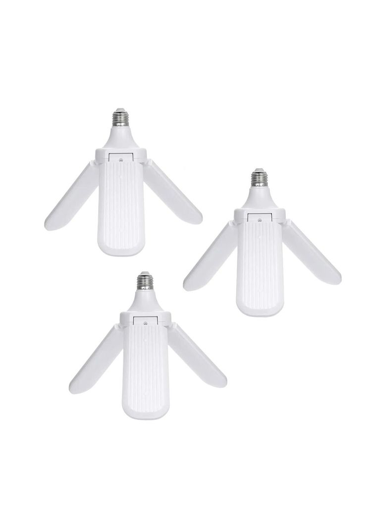 Pack 3 Ampolleta LED 45 Watt Angulo Ajustable 3 Aspas Luz Fría Blanco-0