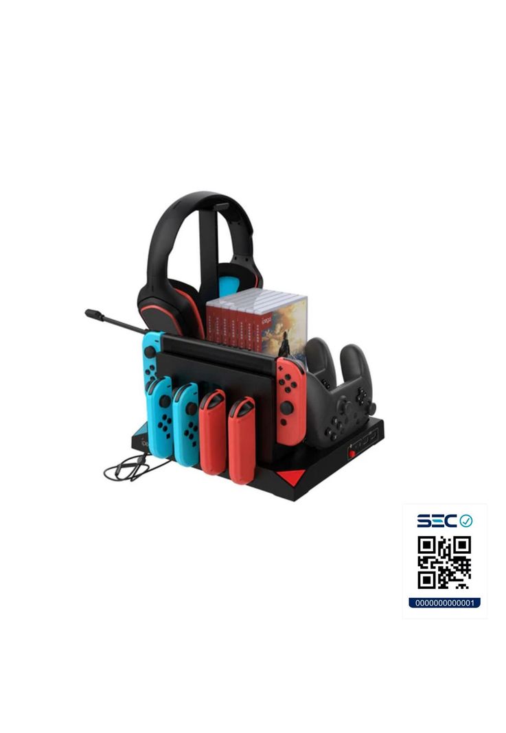 Soporte Adaptador Vertical Consola Portátil Accesorios 9 en 1-6