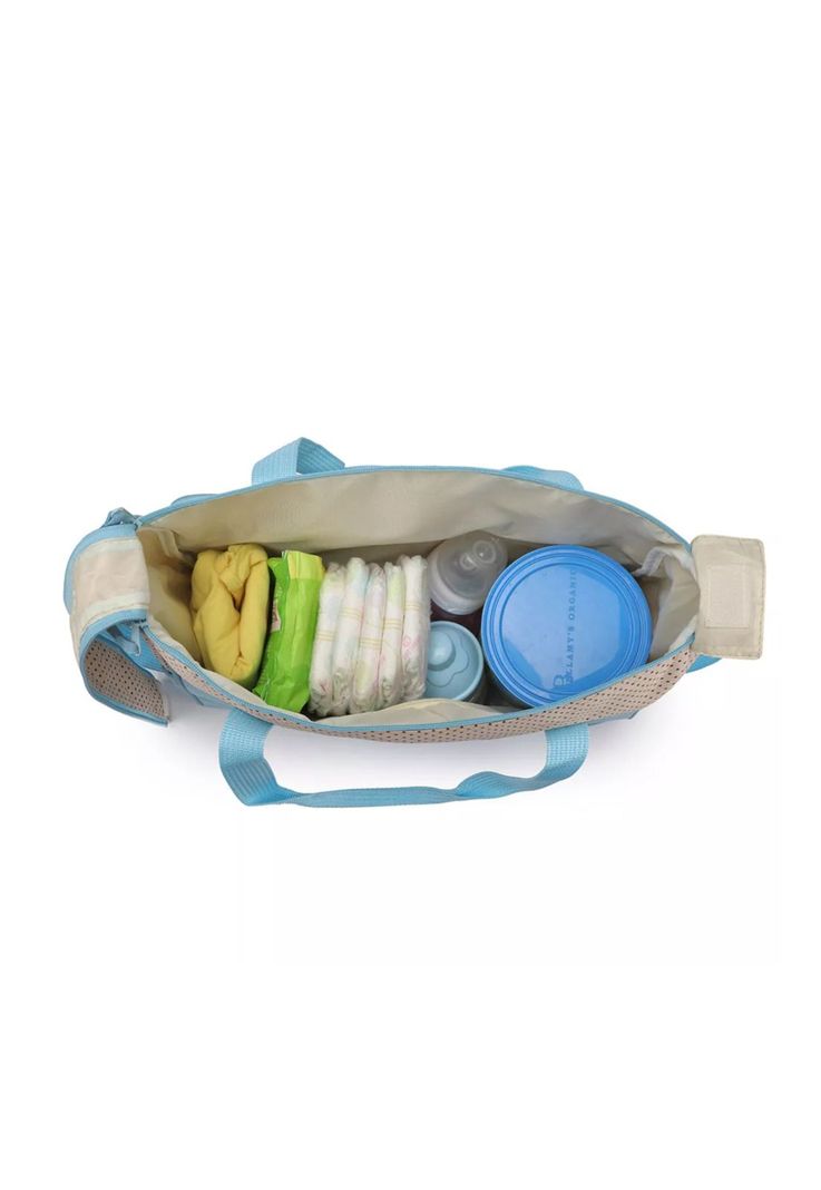 Bolso Maternal Cuidado Infantil Bebés PPM Azul-5