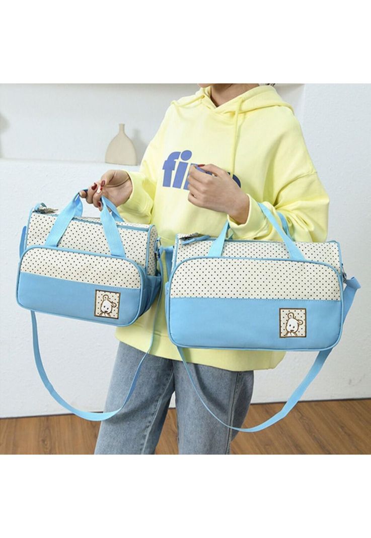 Bolso Maternal Cuidado Infantil Bebés PPM Azul-6
