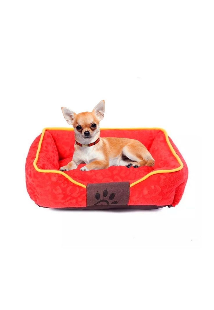 Cama Mascota Ultrasuave Gato Perro 56x46 CM Colchón Red-4