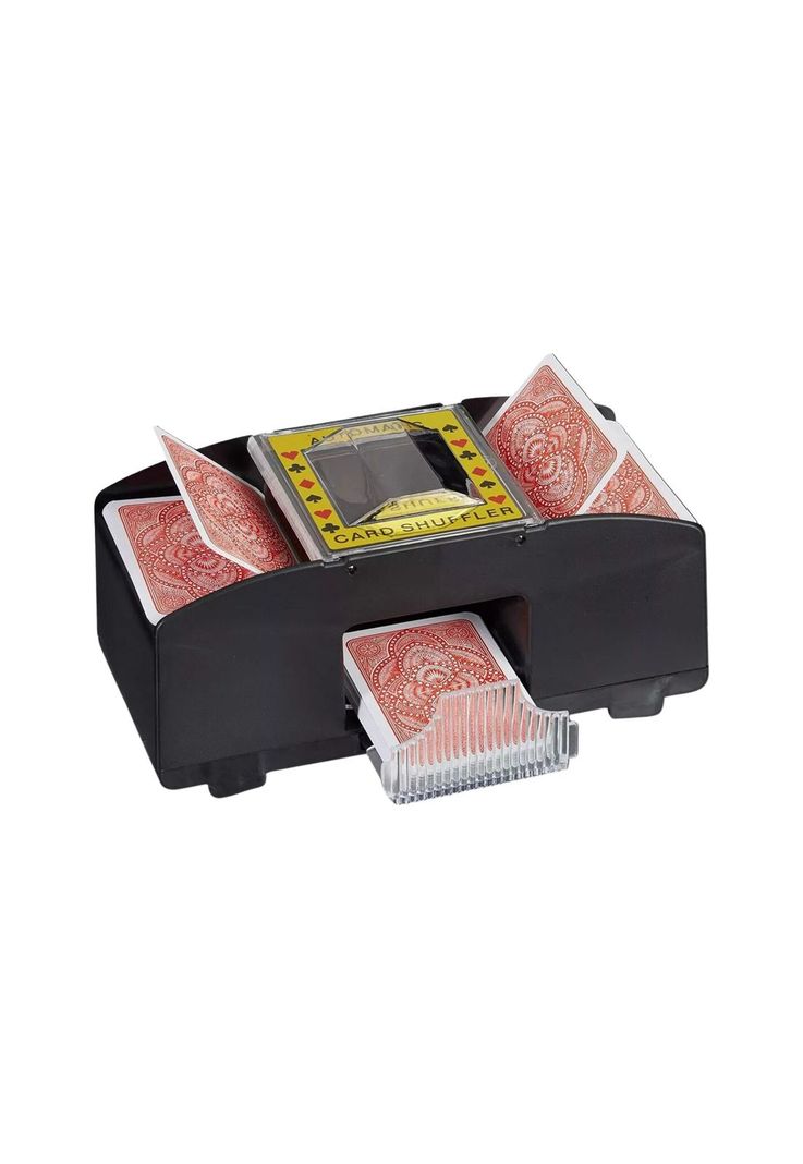 Mezclador Barajador Cartas Naipe Poker A Pilas Repartidor-0