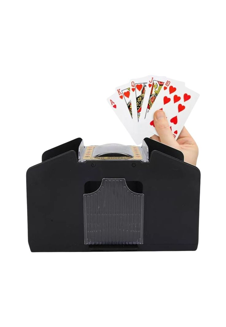 Mezclador Barajador Cartas Naipe Poker A Pilas Repartidor-3