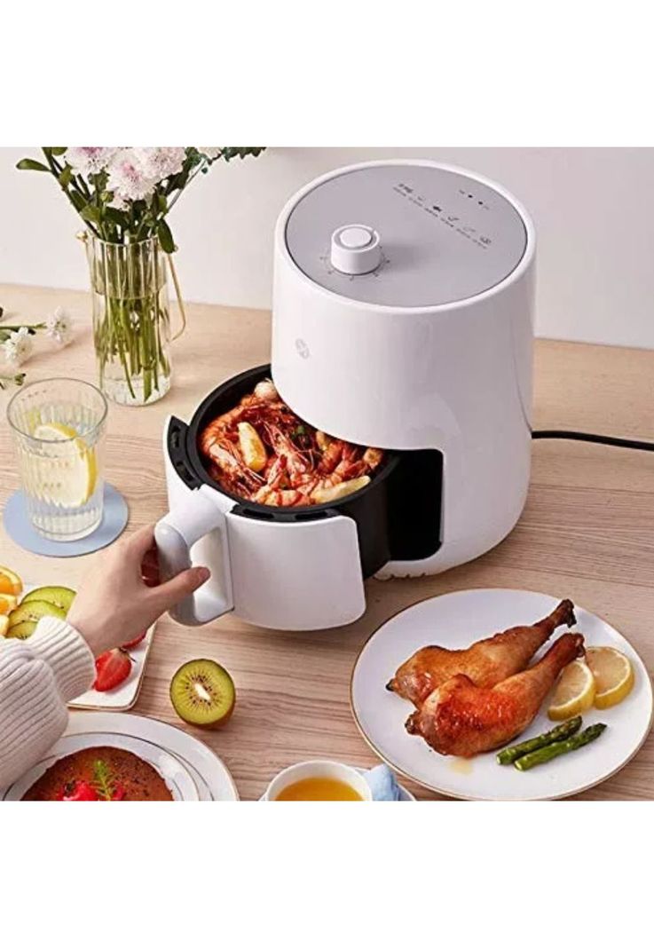 Freidora Aire 6.5 LT Air Fryer 1500 Watt Blanco-3