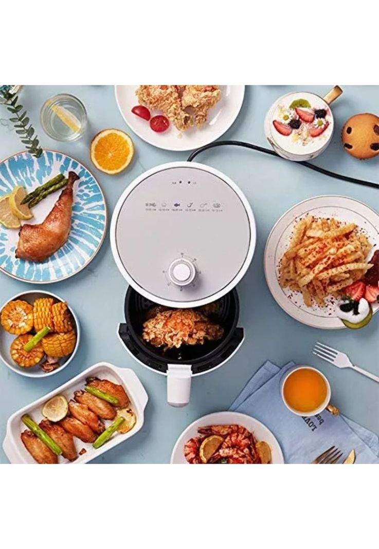 Freidora Aire 6.5 LT Air Fryer 1500 Watt Blanco-5