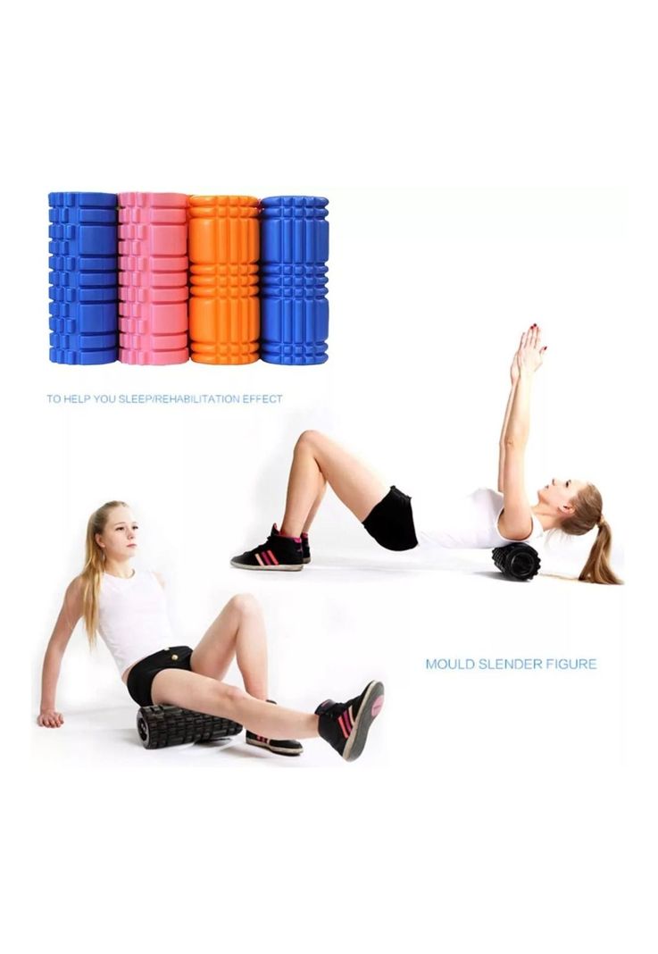 Rodillo Yoga Pilates Ejercicios Elongación Violeta-4