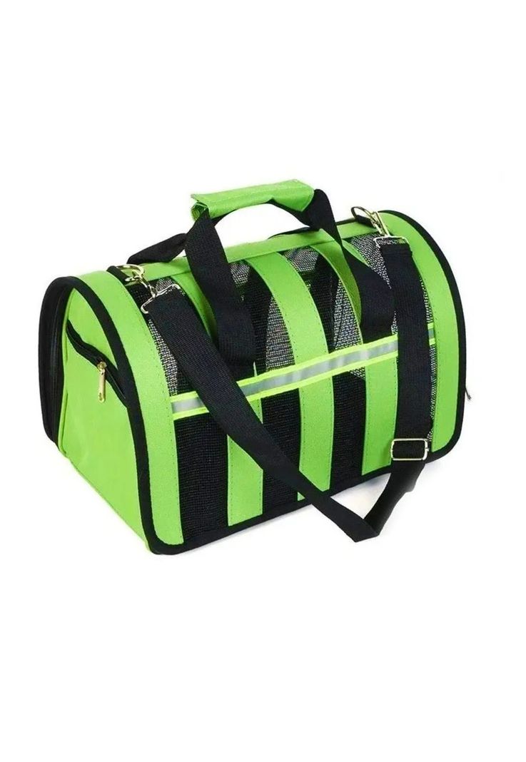 Bolso Transporte Mascotas Verde 34x24x23 CM-0