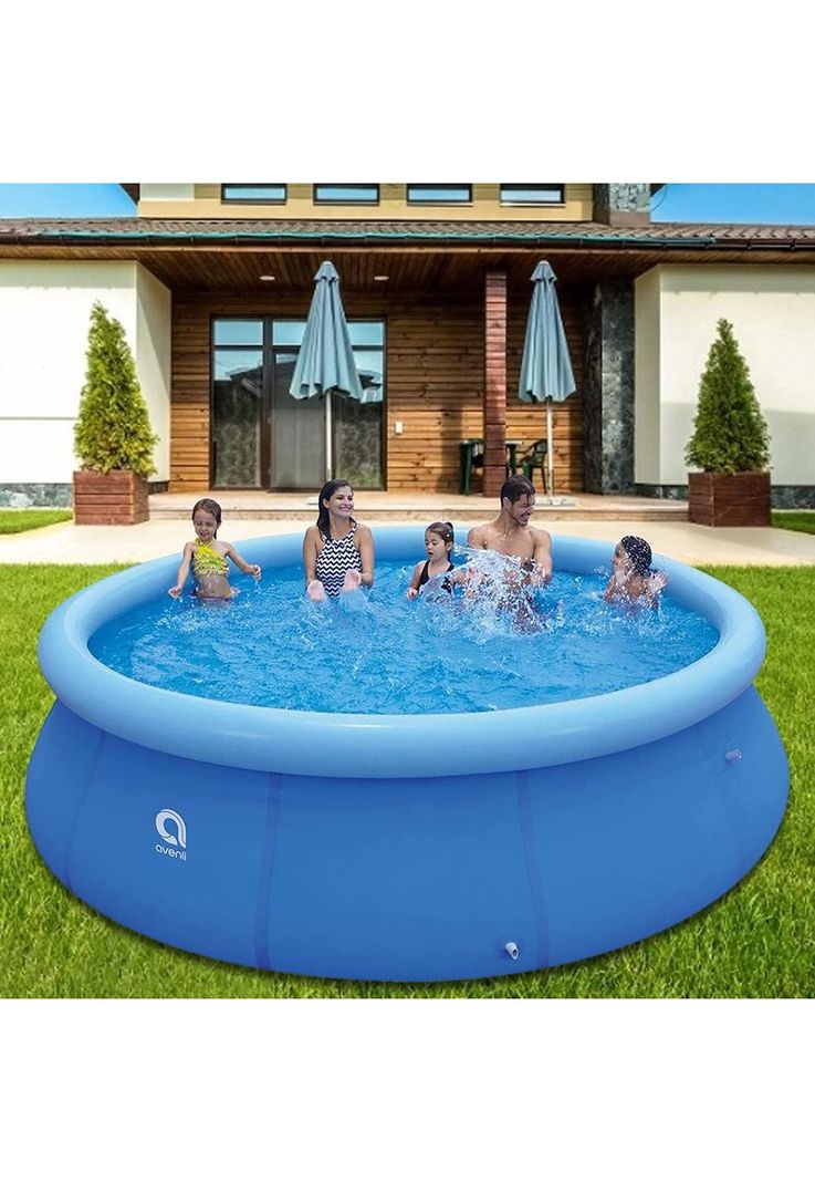 Piscina Inflable Familiar Redonda Azul 360x76 CM-3