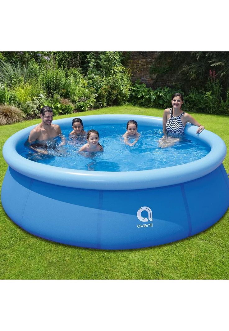 Piscina Inflable Familiar Redonda Azul 360x76 CM-4