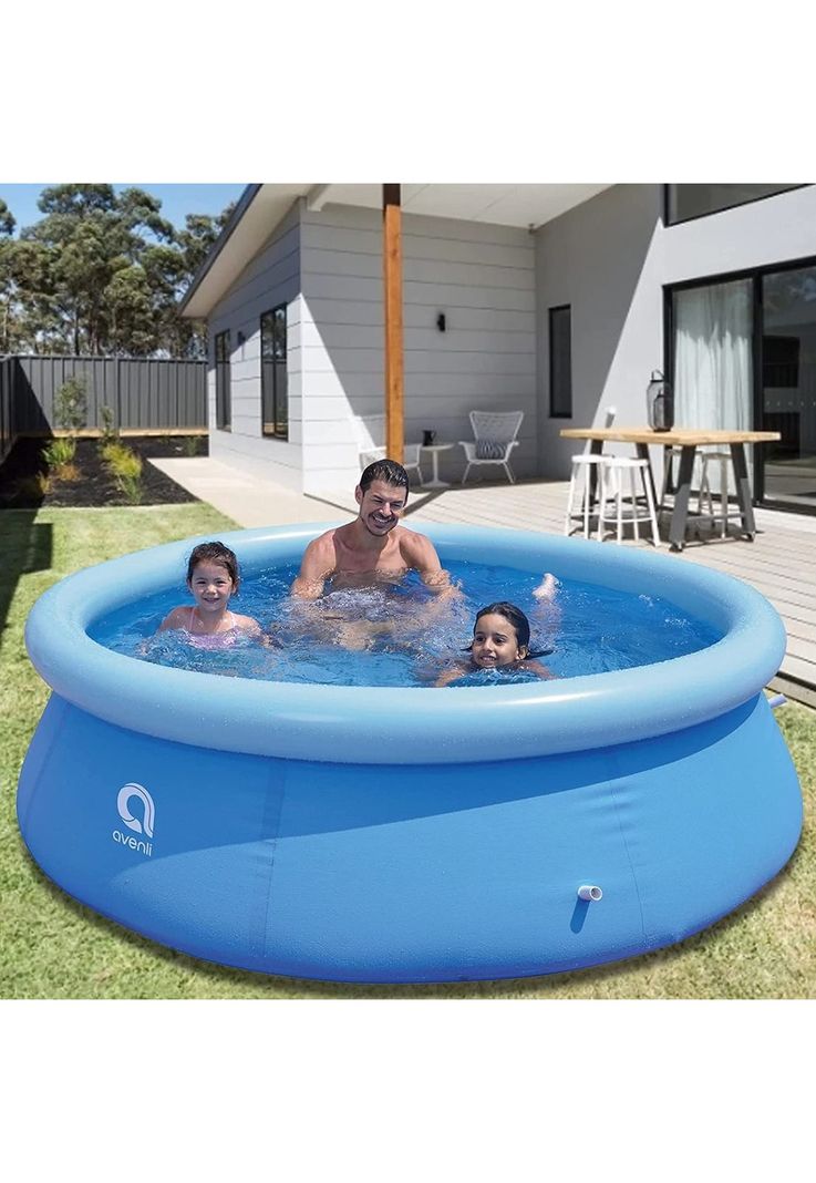 Piscina Inflable Familiar Redonda Azul 360x76 CM-5