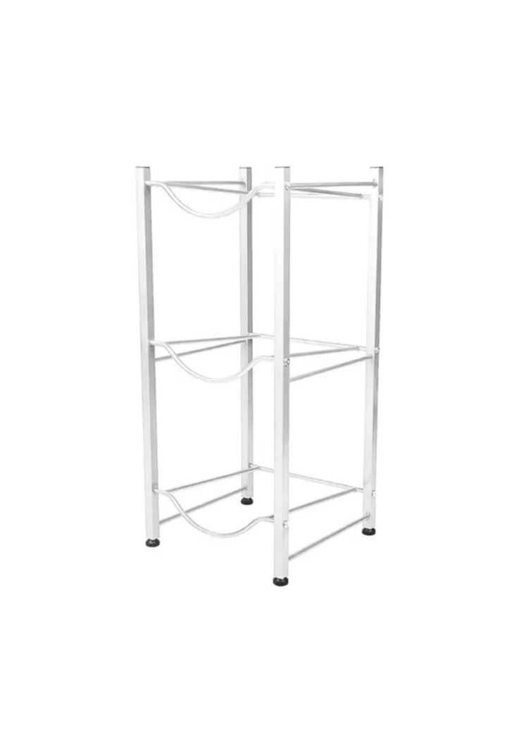 Organizador Estante Rack 3 Botellones Agua 20 L Blanco-0