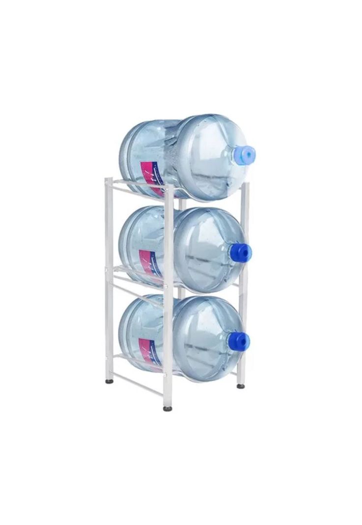 Organizador Estante Rack 3 Botellones Agua 20 L Blanco-1